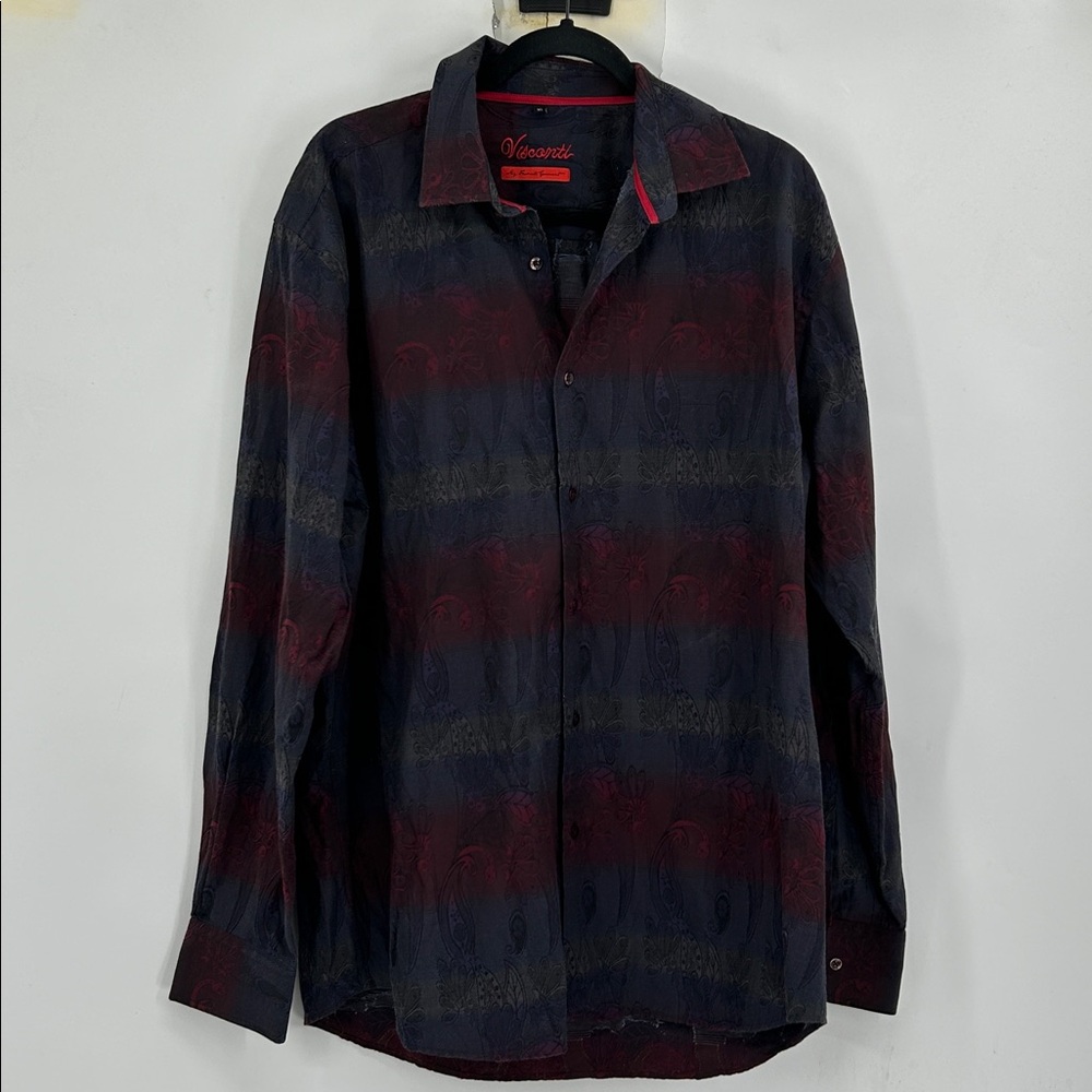 Visconti Long Sleeve Button Down Multicolor Size XL